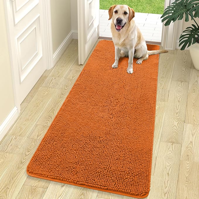OLANLY Dog Door Mat for Muddy Paws 70x24, Absorbs Moisture and Dirt, Absorbent by OLANLY