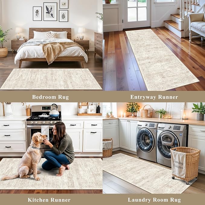 2x6 Runner Rug Hallway Washable, Non Slip - Image 4