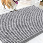 OLANLY Dog Door Mat for Muddy Paws 30x20, Ultra Absorbent Chenille Mud Doormat by OLANLY