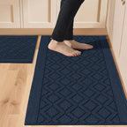 COSY HOMEER 48x20Inch/30X20Inch Kitchen Rugs Sets Non-Slip Washable Kitchen Mats by COSYHOMEER
