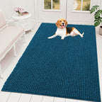 OLANLY Dog Door Mat for Muddy Paws 70x46, Ultra Absorbent Chenille Mud Doormat by OLANLY