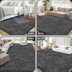 6x9 Area Rug for Living Room: Ultra Soft Fluffy Rug Modern Large Thicked Shag - Image 5