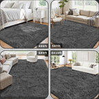 5x7 Area Rug for Living Room: Ultra Soft Fluffy Rug Modern Large Thicked Shag - Image 5