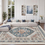 zesthome 8x10 Area Rugs for Living Room, Non-Slip Backing Washable Rugs by Zesthome