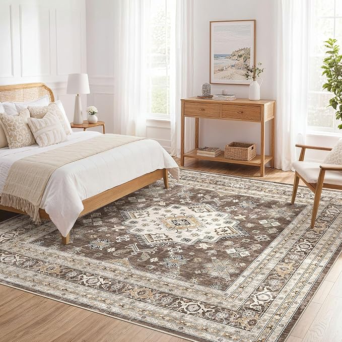 Vintage Living Room Square Area Rug 9x9 - Image 7