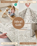 Madane Washable Kitchen Rug Set of 3, Small Area Rug Non-Slip Vintage Entryway - Image 6