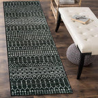Lahome Moroccan Black Long Runner Washable Hallway Rug, Ultra-Thin Non Slip - Image 7