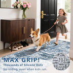 Runners for Hallways Ultra Non-Slip 2x4 Washable Kitchen Rug Abstract Tear and - Image 9