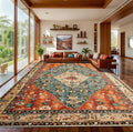 SERISSA 10x14 Area Rugs for Living Room, Large Washable Non-Slip Boho Rug by SERISSAHomeDecorCollection