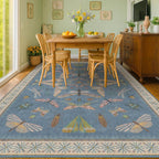 Hazo Haus 6x8 Blue Floral Area Rug - Image 6