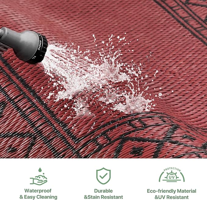 GENIMO Outdoor Rug Waterproof 6'x9' - Image 5