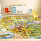 Large Kids Playroom Rug 8x10 – Desert Adventure Safari Animal Map Carpet - Image 6
