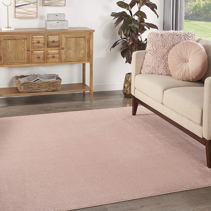 Nourison Home Nourison Essentials Pink 7' x Square Area Rug by NourisonHome