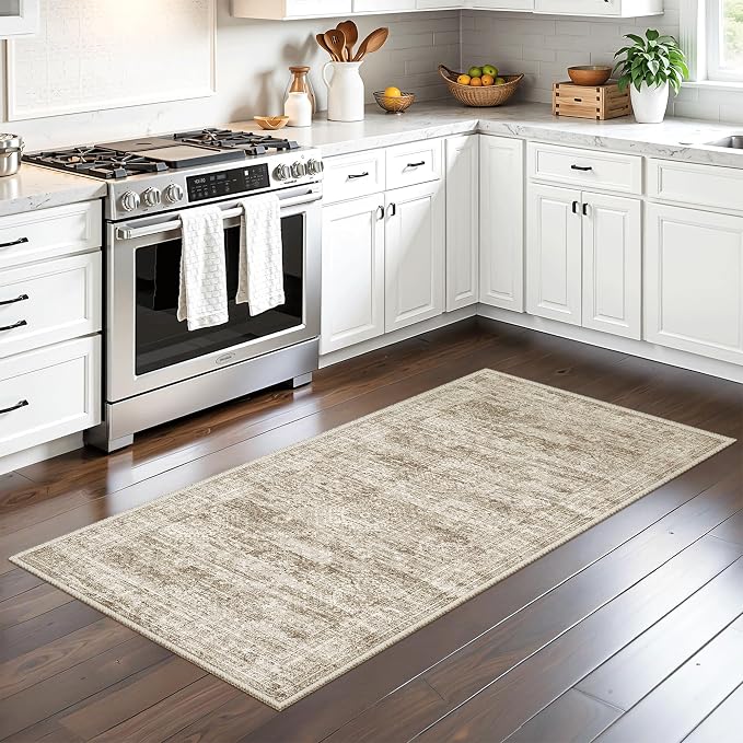 Soalmost 2x4 Washable Rugs for Kitchen, Powder Room Small Area Rug Non-Slip - Image 2