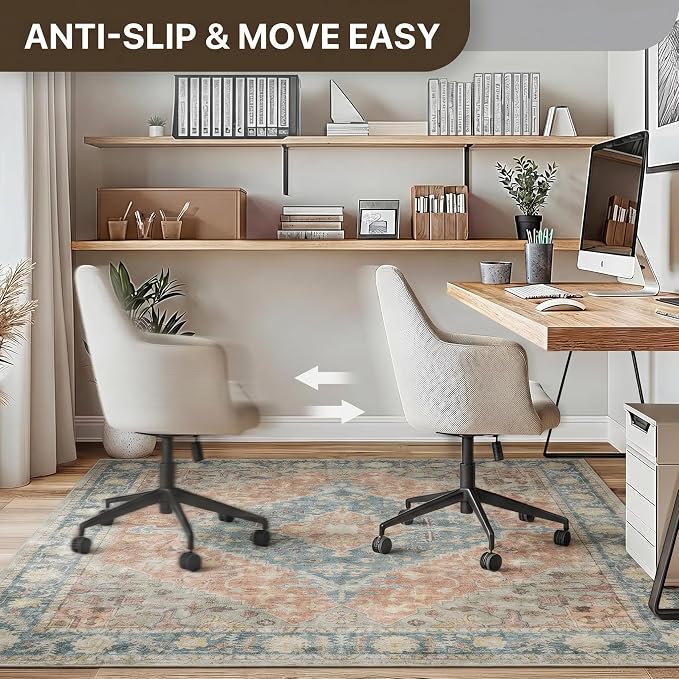 48"x60" Office Chair Mat for Hardwood Tile Floor, Under Desk Carpet Protector - Image 4