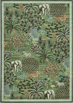 GarveeHome Jungle Animal Print Rug 4x6 Washable Area Rugs - Image 4