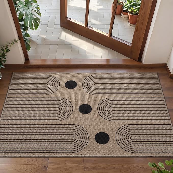 Tangsoo Rainbow Easy Jute 2x3 Outdoor Washable Rug by Tangsoo