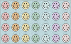 Flagship Carpets Pastel Rainbow Smileys Criss-Cross Applesauce Educational Area by FlagshipCarpets