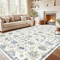 AMADA HOMEFURNISHING 10x14 Washable Area Rug, Low-Profile Large Area Rug by AMADAHOMEFURNISHING