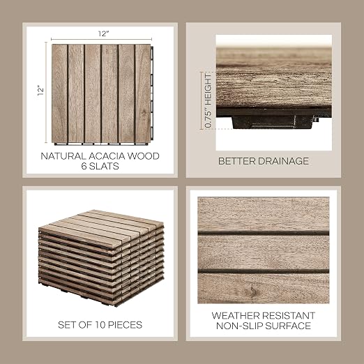 THYOI Premium Deck Tiles, Patio Flooring - Image 2