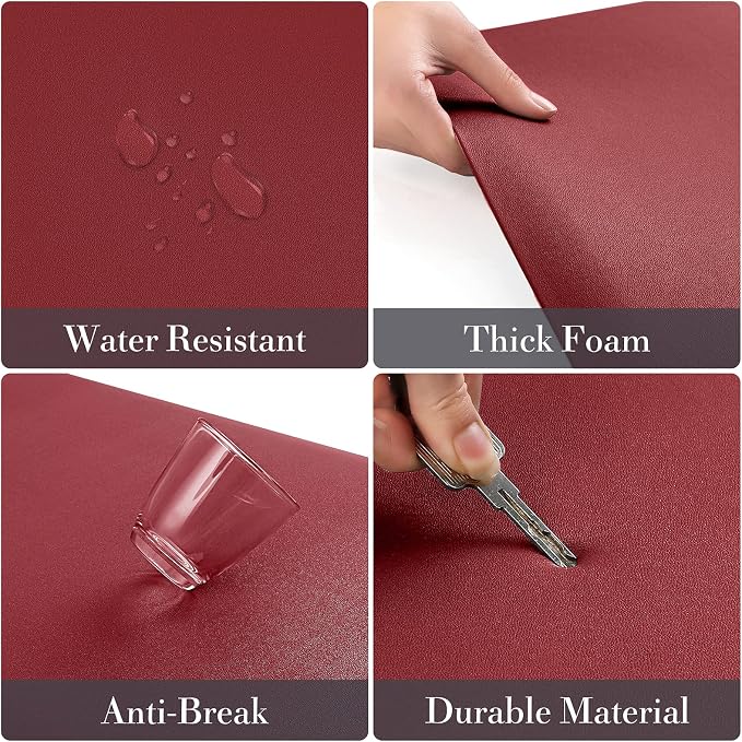 HappyTrends 2 PCS Kitchen Mat Cushioned Anti-Fatigue Floor Mat, Heavy Duty - Image 3