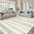 Miukiki 9x12 Area Rug for Living Room Moroccan Washable Rugs Non Slip Indoor by Miukiki