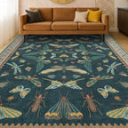 Hazo Haus Insect Teal Green 5x7 Area Rug - Image 8