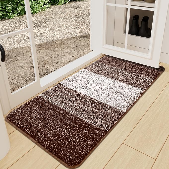 Kitinjoy Indoor Outdoor Door Mat, 71x24 Non-Slip Absorbent Dirt Trapper by Kitinjoy