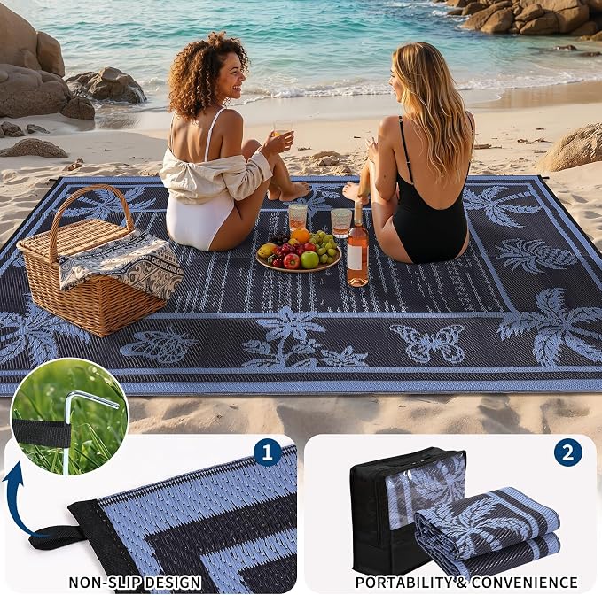 Garvee Outdoor Rug 8x10 Waterproof - Image 5