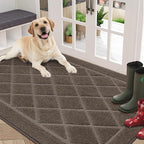 BEQHAUSE Dirt Trapper Door Mat 36" x 60", Doormat Non-Slip Entryway Rugs by BEQHAUSE