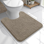 OLANLY Toilet Rugs U-Shaped 20x20, Extra Soft Absorbent Chenille Contour by OLANLY
