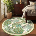 GarveeHome Jungle Round Washable Rugs 6ft Non-Slip Soft Round Rug - Image 3