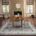 Machine Washable Rugs for Living Room: 5x7 Bedroom Rug Vintage Boho Area Rug - Image 7