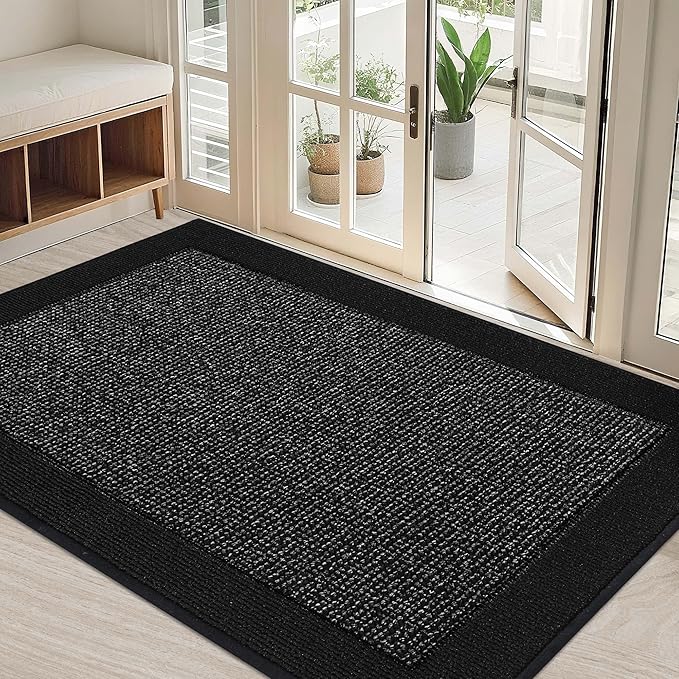BEQHAUSE Indoor Door Mat 32" x 48", Dirt Trapper Door Mats Non-Slip Entryway by BEQHAUSE