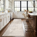Hallway 3x8 Washable Runner Rug: Abstract Stain Resistant Entryway Kitchen Area by HYHAOYUNLAI