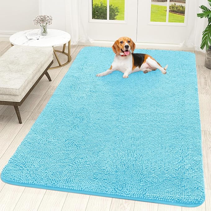 OLANLY Dog Door Mat for Muddy Paws 70x46, Absorbs Moisture and Dirt, Absorbent by OLANLY