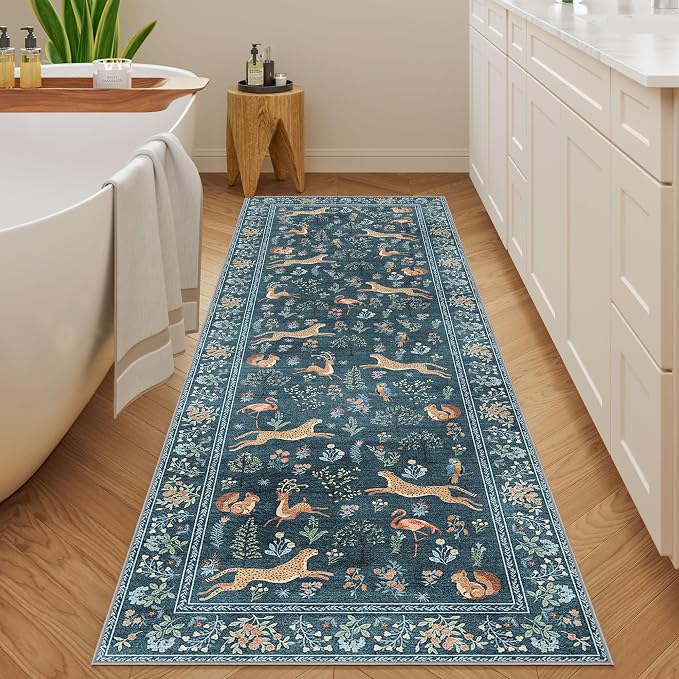 DUKINO 2.6x8 Rug for Hallway, Washable Kitchen Runner Rug - Image 9