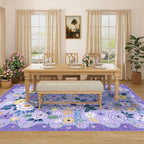 DUKINO 8x10 Area Rug, Floral Rugs - Image 5