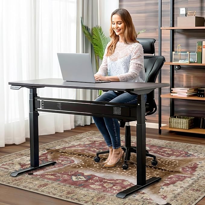 48"x60" Office Chair Mat for Hardwood Tile Floor, Under Desk Carpet Protector - Image 2