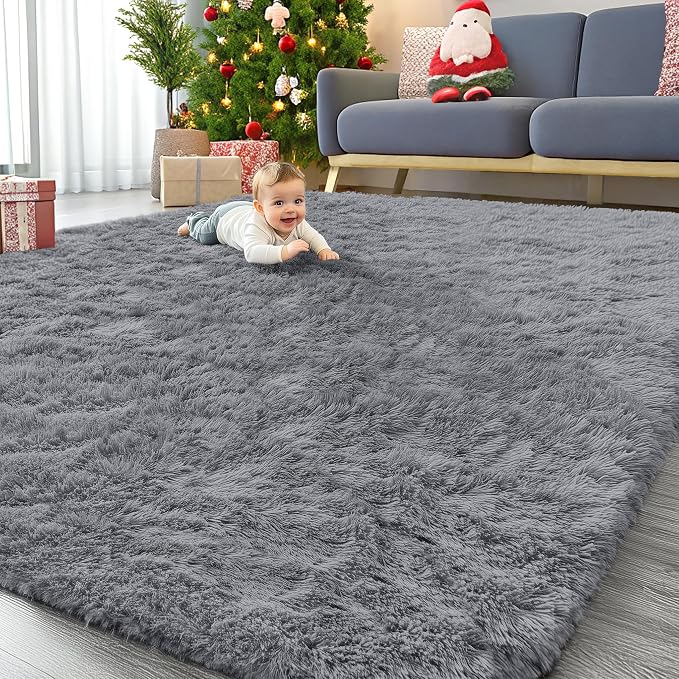 OLANLY 8x8 Machine Washable Large Area Rugs by OLANLY