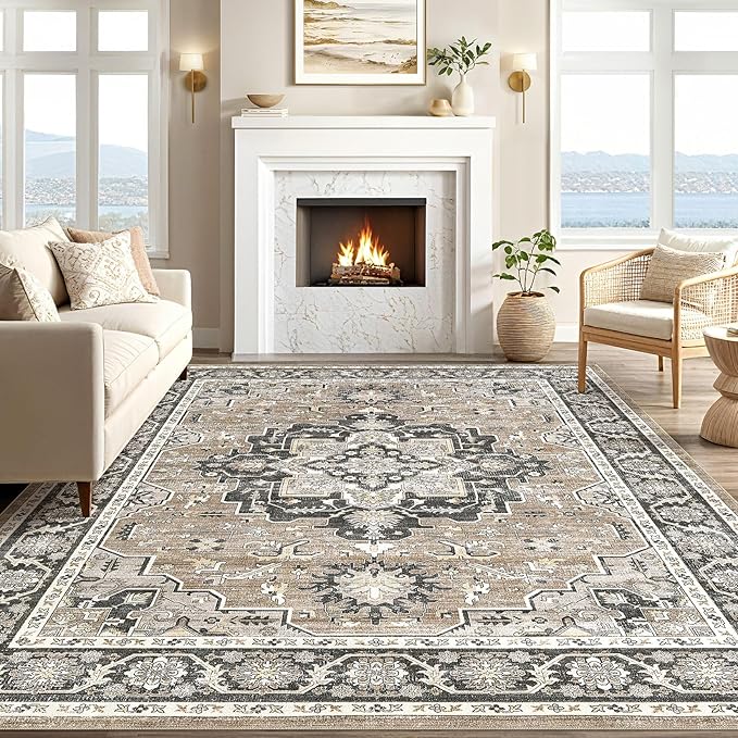 Vintage Living Room Area Rug 5x7 - Image 5