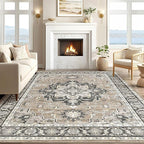 Vintage Living Room Area Rug 5x8 - Image 5