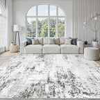 Area Rugs 9x12 Living Room: Large Modern Abstract Washable Rug Soft Indoor Anti by GENTDRIZZ