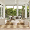 Nuloom Outdoor Performance Collection Sabina Brown/Ivory, Soft and Cozy by nuLOOM