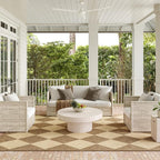 Nuloom Outdoor Performance Collection Sabina Brown/Ivory, High Traffic by nuLOOM