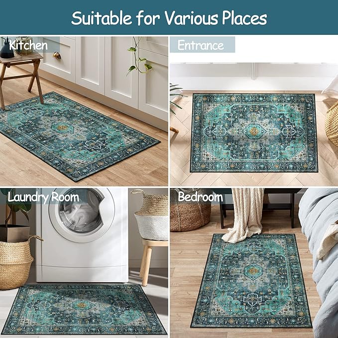 Moynesa Ultra-Thin Washable Area Rug - Image 5