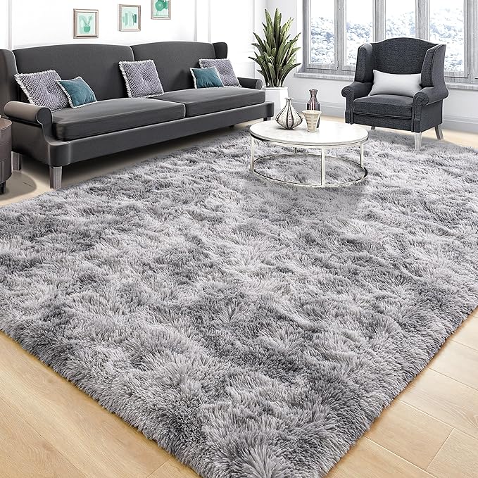 Tepook Fluffy Large Rugs for Living Room, 8x10 Area Rugs for Bedroom, Modern - Image 2