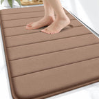 OLANLY Memory Foam Bath Mat 32x20, Super Soft Absorbent Bathroom Rugs, Quick Dry by OLANLY