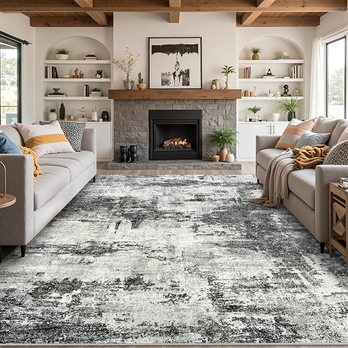9x12 Area Rugs Living Room Rugs: Large Washable Rug - Image 10