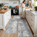 Kitchen Rug Set 3 Piece – Washable Non Slip Runner and Mat Set by BYYVOORugsforYourHome